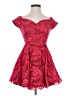 Windsor Hearts Red Cocktail Dress Size XS (estimated) - photo 1