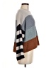 Wishlist 100% Acrylic Color Block Gray Pullover Sweater Size S - photo 4