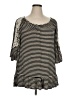 emerald Black 3/4 Sleeve Top Size 1X - photo 1