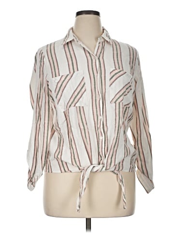Dex 3/4 Sleeve Button-Down Shirt (view 1)