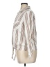 Dex Stripes Ivory 3/4 Sleeve Button-Down Shirt Size 1X - photo 5