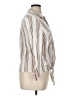 Dex Stripes Ivory 3/4 Sleeve Button-Down Shirt Size 1X - photo 4