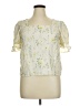 Vero Moda Yellow Ivory Short Sleeve Blouse Size XL - photo 1