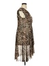Gottex Animal Print Brown Tan Cocktail Dress Size XL - photo 4