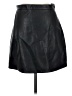 Zara Basic Solid Black Faux Leather Skirt Size M - photo 2