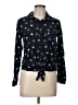 Love Notes Black Long Sleeve Blouse Size L - photo 1