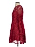 Unbranded 100% Polyester Burgundy Cocktail Dress Size S - photo 5