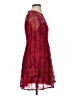 Unbranded 100% Polyester Burgundy Cocktail Dress Size S - photo 4