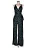 Kaileigh Polka Dots Black Jumpsuit Size L - photo 1