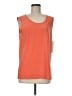 Caroline Rose Orange Sleeveless T-Shirt Size M - photo 1