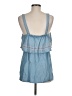 LED Luxe Essentials Denim 100% Lyocell Blue Sleeveless Top Size M - photo 2