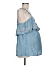 LED Luxe Essentials Denim 100% Lyocell Blue Sleeveless Top Size M - photo 4