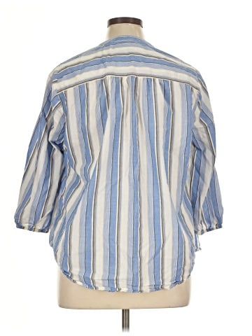 Lane Bryant 3/4 Sleeve Button-Down Shirt (view 2)