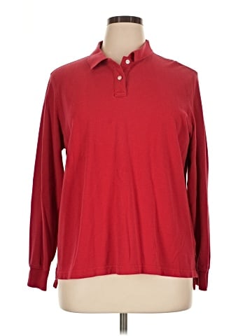 Lands' End Long Sleeve Polo (view 1)