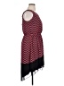 En Focus Studio 100% Polyester Chevron-herringbone Burgundy Casual Dress Size 14 - photo 4