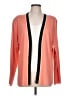misook Color Block Black Orange Cardigan Size L - photo 1