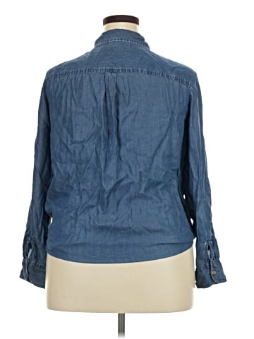 Jones New York Signature Long Sleeve Button-Down Shirt (view 2)