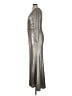 Eliza J Metallic Solid Silver Cocktail Dress Size 14 - photo 5