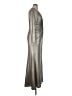Eliza J Metallic Solid Silver Cocktail Dress Size 14 - photo 4