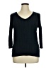Caslon 100% Cotton Black Pullover Sweater Size XL - photo 1