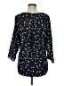Zara Basic 100% Polyester Stars Black 3/4 Sleeve Blouse Size M - photo 2