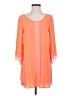 Astr 100% Polyester Orange 3/4 Sleeve Blouse Size XS - photo 1