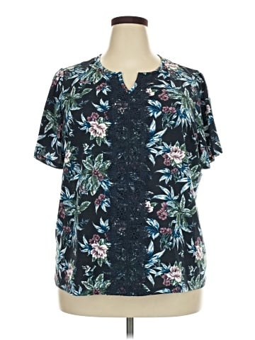 Cj Banks Short Sleeve Blouse (view 1)