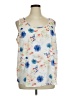 Faded Glory 100% Polyester Ivory Sleeveless Blouse Size XL - photo 1