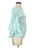 Love Sam 100% Polyester Teal 3/4 Sleeve Blouse Size M - photo 4