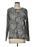 Croft & Barrow 100% Acrylic Animal Print Silver Pullover Sweater Size L - photo 1