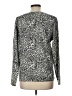 Croft & Barrow 100% Acrylic Animal Print Silver Pullover Sweater Size L - photo 2