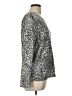 Croft & Barrow 100% Acrylic Animal Print Silver Pullover Sweater Size L - photo 4