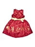 Bonnie Jean 100% Polyester Argyle Red Dress Size 3 - 3T - photo 2