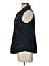 Chico's 100% Cotton Black Sleeveless Button-Down Shirt Size M - photo 5