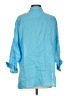 Magaschoni 100% Linen Blue 3/4 Sleeve Button-Down Shirt Size S - photo 2