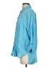 Magaschoni 100% Linen Blue 3/4 Sleeve Button-Down Shirt Size S - photo 5