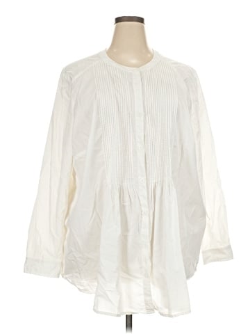 Woman Within 3/4 Sleeve Blouse (view 1)