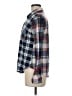 Paper Tee 100% Polyester Plaid Blue Long Sleeve Blouse Size M - photo 5