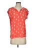 Papermoon 100% Polyester Orange Short Sleeve Blouse Size S (petite) - photo 1