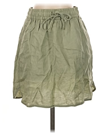 Madewell Linen-Blend Curved-Hem Mini Skirt (view 1)