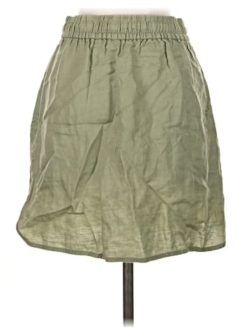 Madewell Linen-Blend Curved-Hem Mini Skirt (view 2)