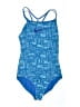 Nike Graphic Blue One Piece Swimsuit Size XL - photo 1