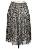 J.Crew 100% Polyester Animal Print Silver Casual Skirt Size 12 (petite) - photo 1