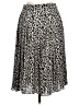 J.Crew 100% Polyester Animal Print Silver Casual Skirt Size 12 (petite) - photo 2