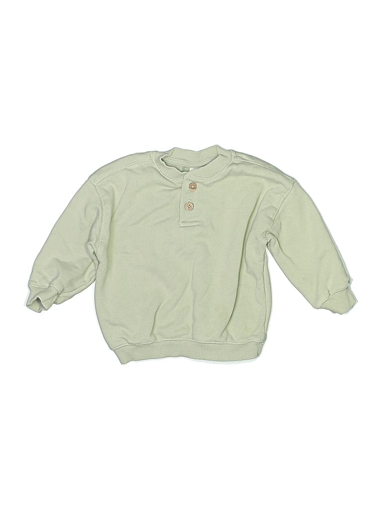 Pre-owned Zara Kids' Sweatshirt In Green