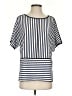 Karl Lagerfeld Paris Blue Short Sleeve Top Size S - photo 1