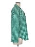 Ann Taylor 100% Polyester Green Long Sleeve Button-Down Shirt Size M - photo 4