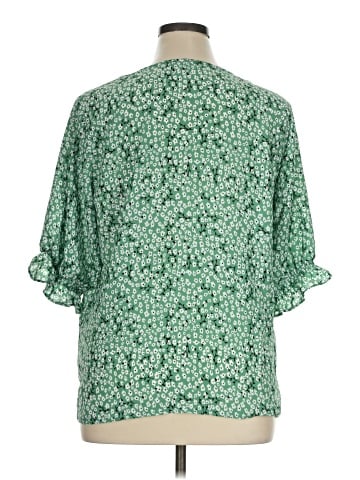 Well Worn 3/4 Sleeve Blouse (view 2)