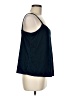 Gap 100% Polyester Blue Sleeveless Blouse Size Med Petite - photo 4