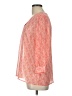 Talbots Outlet 100% Polyester Orange 3/4 Sleeve Blouse Size Lg Petite - photo 5